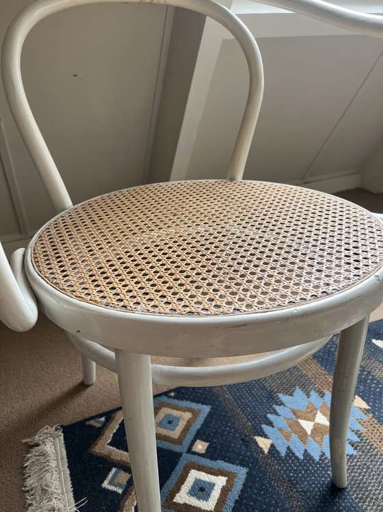 Image 1 of 2 Witte Stoelen Thonet 209 van Ligna