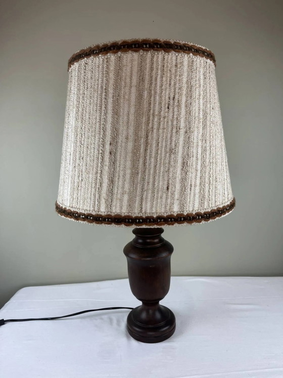 Grande lampada d'ambiente bohémien vintage – Lampade da tavolo, Wood (photo 5 of 12)