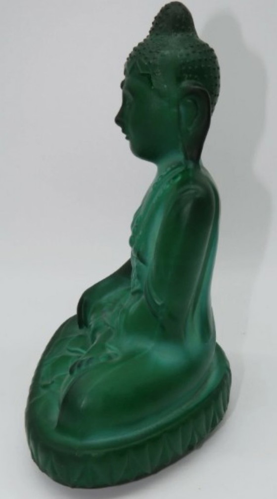 Bouddha en verre de malachite – Sculptures (photo 2 of 5)