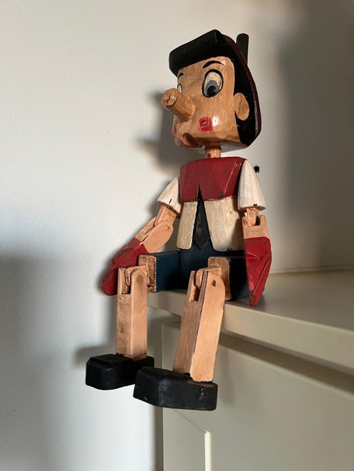 Nostalgic wooden figure Pinocchio