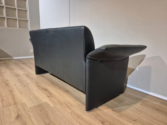 Image 1 of 2x Jori Indy - Canapé 2,5 places - Noir - Cuir - Très bon état -Design