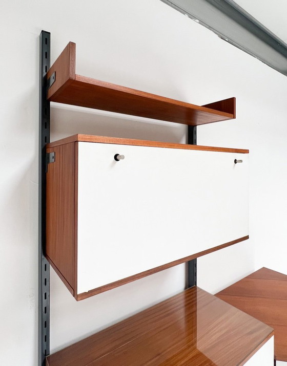 Image 1 of Sistema a parete vintage Simpla Lux a 2 pezzi, anni '60