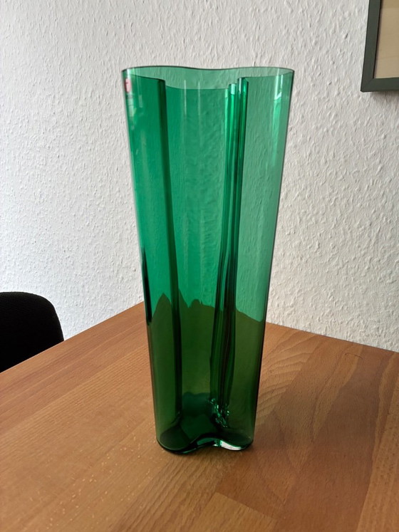 Vaso Alvar Aalto verde smeraldo – Iittala, Vasi, Glass (photo 3 of 5)