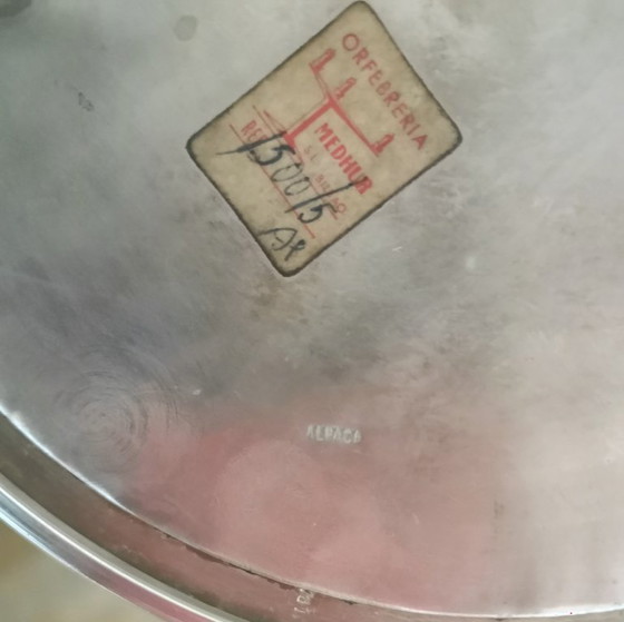 Image 1 of CANDELABROS DE ALPACA CON CONTRASTE