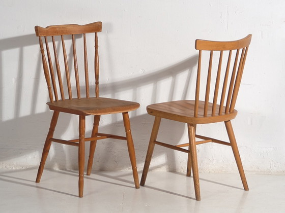 Vintage Thonet chairs (c.1950). Set of two pieces #5 – Dining chairs (photo 16 of 40)