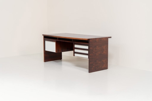 Rare bureaux “Vario” double face de Werner Wölfer pour V-Form (Belgique, années 1960).