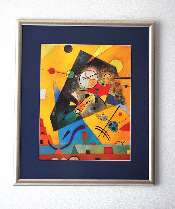 Image 1 of Wassily Kandinsky - "Harmonie silencieuse" (1924) - Reproduction encadrée Mid Century Modern | TheyUniqueCom