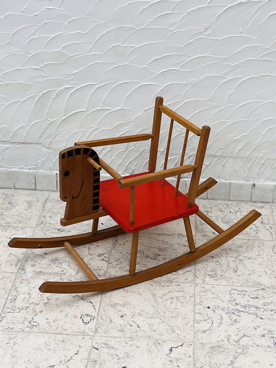 Image 1 of Cavallo a dondolo anni '80