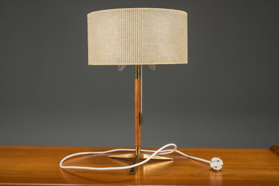 Image 1 of Mid-Century Modern Austrian Brass Table Lamp by C 1960s
