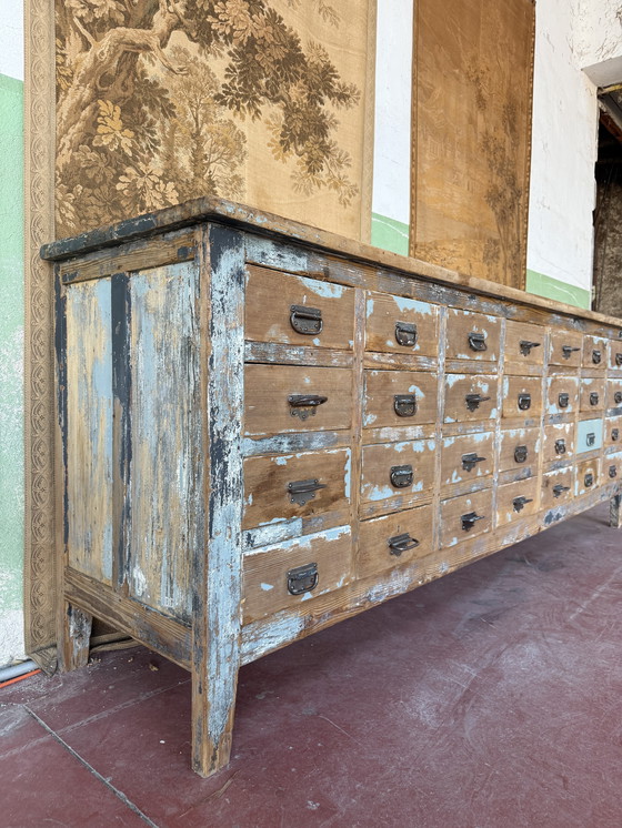 Image 1 of Grande cassettiera industriale dei primi del 900