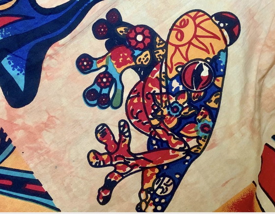 Psychedelische Indiase Wanddecoratie 210x234 cm, Katoen, Meerdere kleuren (foto 7 van 14)