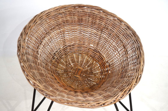 Image 1 of Tumbona de ratán, 1960