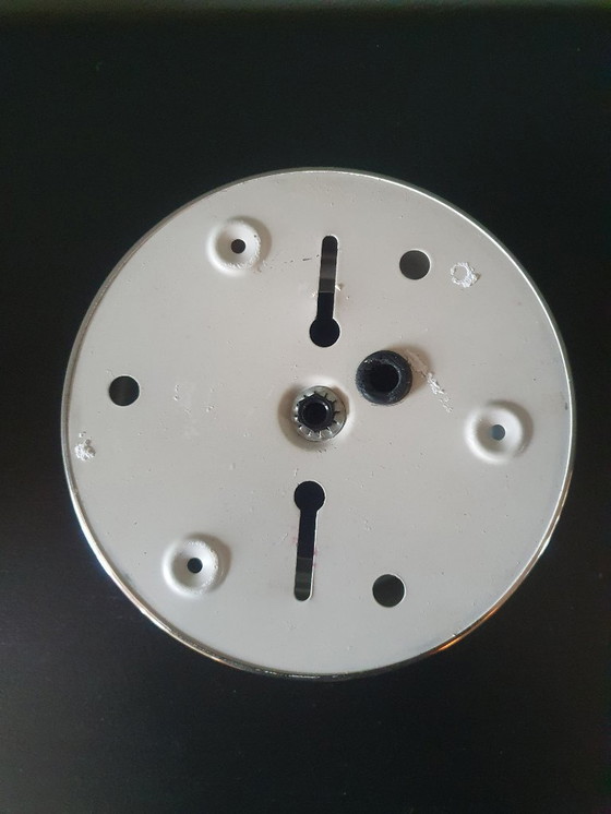 Image 1 of Art Deco ceiling light made of opal glass. Unique shape with a retro design.