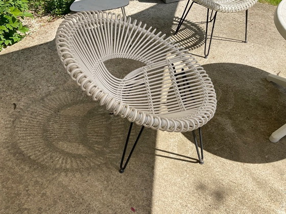 Image 1 of 4 sillones de ratán blanco Vincent Sheppard - para exteriores Roy lazy