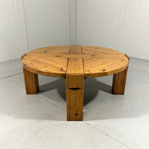 Table basse en pin avec tiroirs, Karl Andersson & Söner, Suède, années 1970