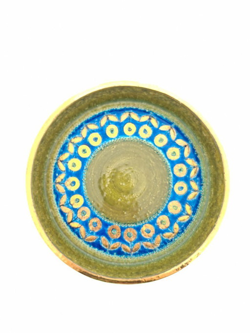 Bitossi (Italia) Ciotola ‘Thai Silk’ in blu/verde | Ø 25 cm *oggetto da collezione*