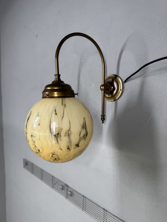 Image 1 of Suggestiva lampada da parete vintage marmorizzata di AGI Verlichting (Almelo)