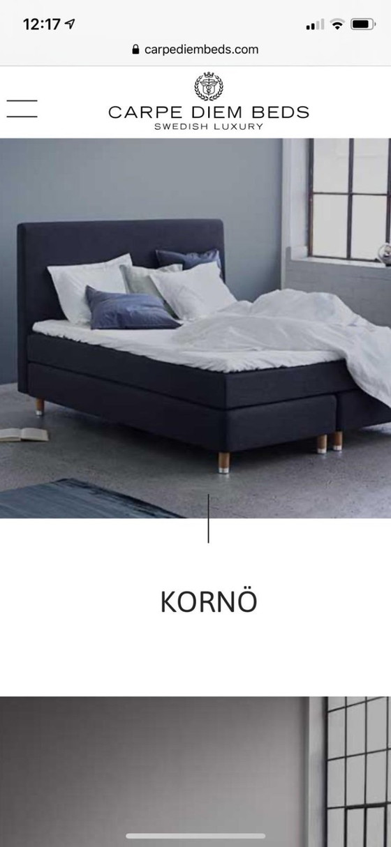 Image 1 of Letto Carpe Diem di lusso antracite 200 larghezza x 220 lunghezza