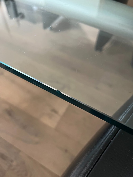 Image 1 of Desalto Stilt 430 design tafel met 6 kuipzeteltjes in leder