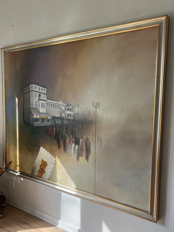 Image 1 of Grande dipinto a olio 200 x 160 cm Sylt Abstract Canvas