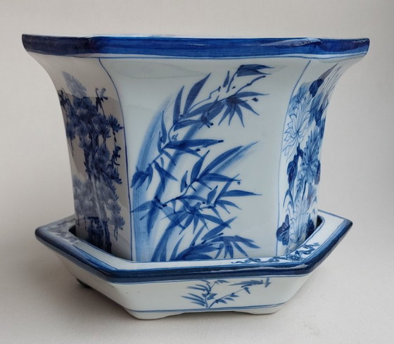 Image 1 of Antico vaso cinese - Porcellana bianca e blu