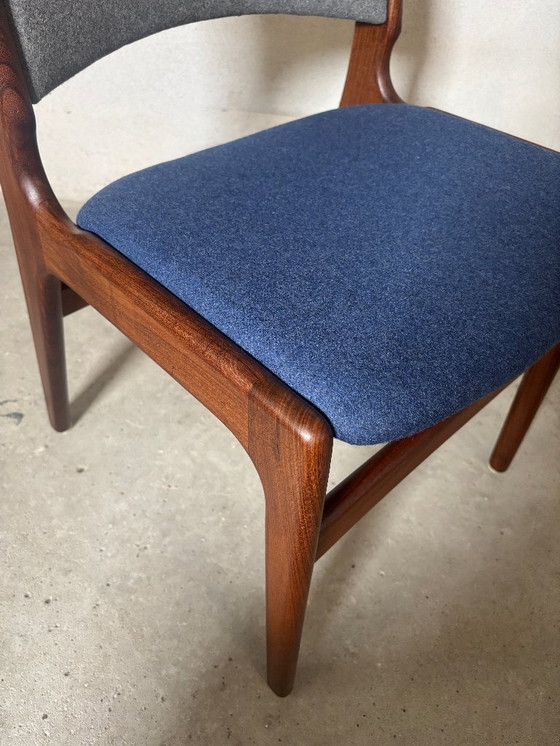 Image 1 of 6x Model 89 Dining Room Chairs by Erik Buch Model 89