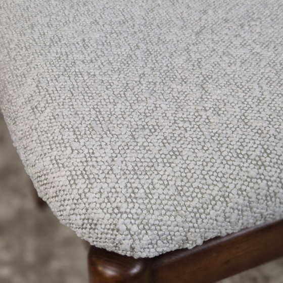 Image 1 of 6 vintage Danish design dining chairs 1960s-70s Bouclé