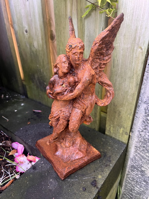 statua da giardino degli angeli