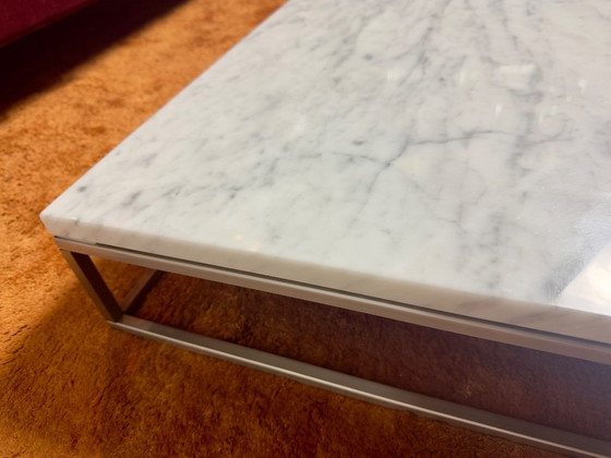 Mesa Living Divani Wall 2 de mármol – Piero Lissoni – 95X95 cm | 13 cm de alto – Mesas de centro, Marble, rvs (photo 3 of 7)
