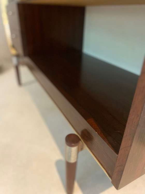 Image 1 of Credenza/mobile bar di metà secolo con meandro greco – ca. 1960