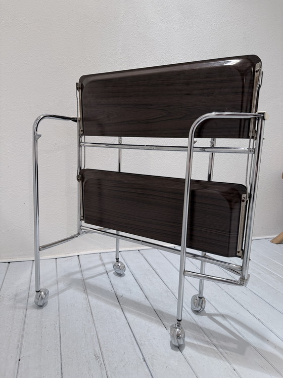 Desserte Vintage Mid-Century Pliante – Chrome, Other (photo 10 of 15)