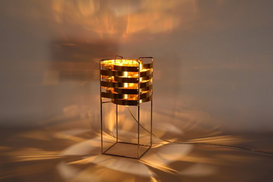 Image 1 of "Ganymede" bedside lamp in copper by Max Sauze, Ligne Sauze edition