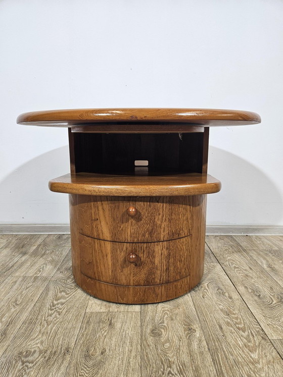 Tavolino TV in teak con piano girevole di Silkeborg Møbelfabrik, anni '60 – Mobili TV (photo 6 of 14)