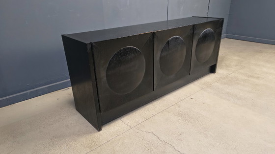 Image 1 of Black brutalist sideboard, 1970s 