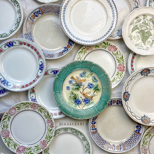Plato pequeño de loza, Gien Vintage, Se vende individualmente