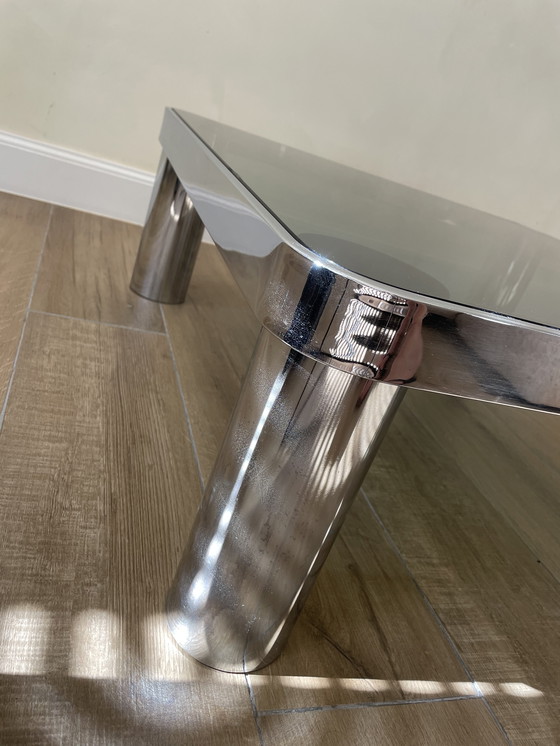 Image 1 of Tavolino vintage cromato dell'era spaziale