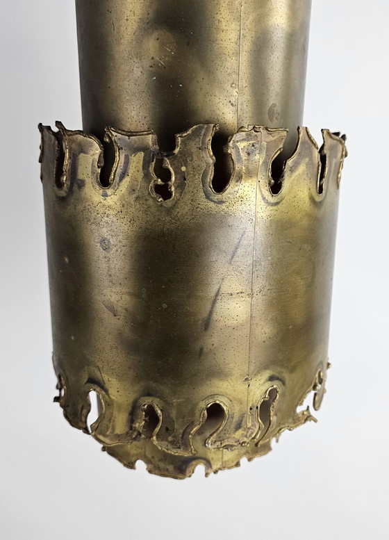 Image 1 of Hanging lamp copper brutalist Svend Aage Holm Sorensen 