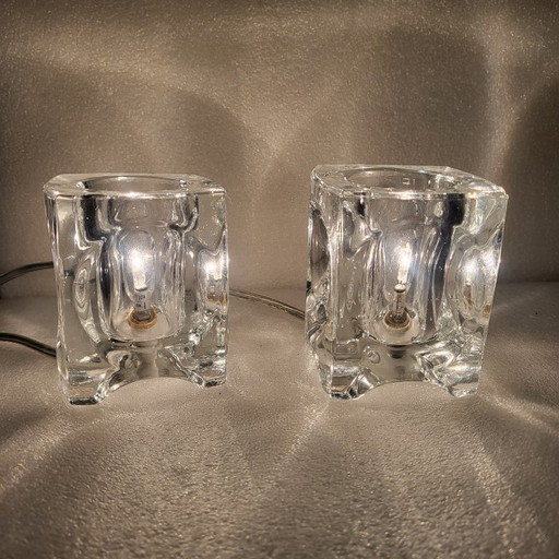 2 ijsblokjeslampen, vintage ijsblokjeslamp