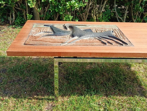 Image 1 of Mid century ceramic coffee table. 