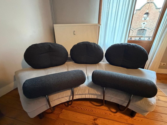 Set di 2 Divani Zanotta 'Europa' 3 Posti – Divani 3 posti, rvs, Textile (photo 2 of 13)