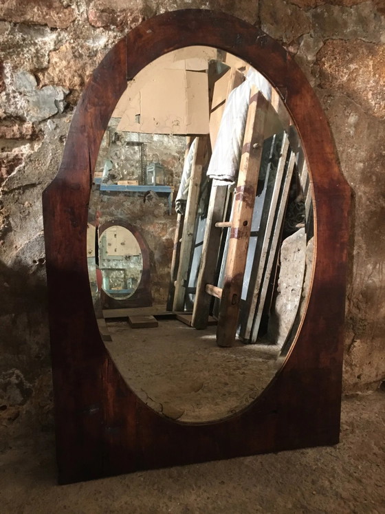 Ovaler Facettenspiegel 92x63 – Holz (photo 9 of 10)
