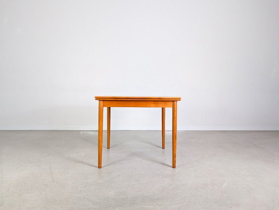 Image 1 of Danish vintage teak dining table, 1960s, extendable, mid-century design