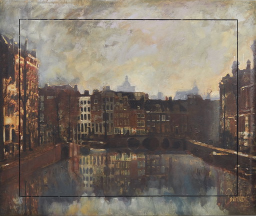 Géant d'Amsterdam Peinture originale de Peter Donkersloot