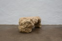 Carved Oak Sculptural Bench