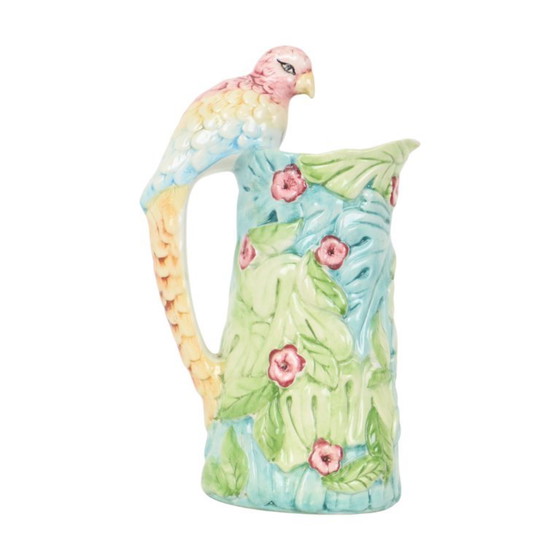 Image 1 of Vintage Parrot Carafe Vase