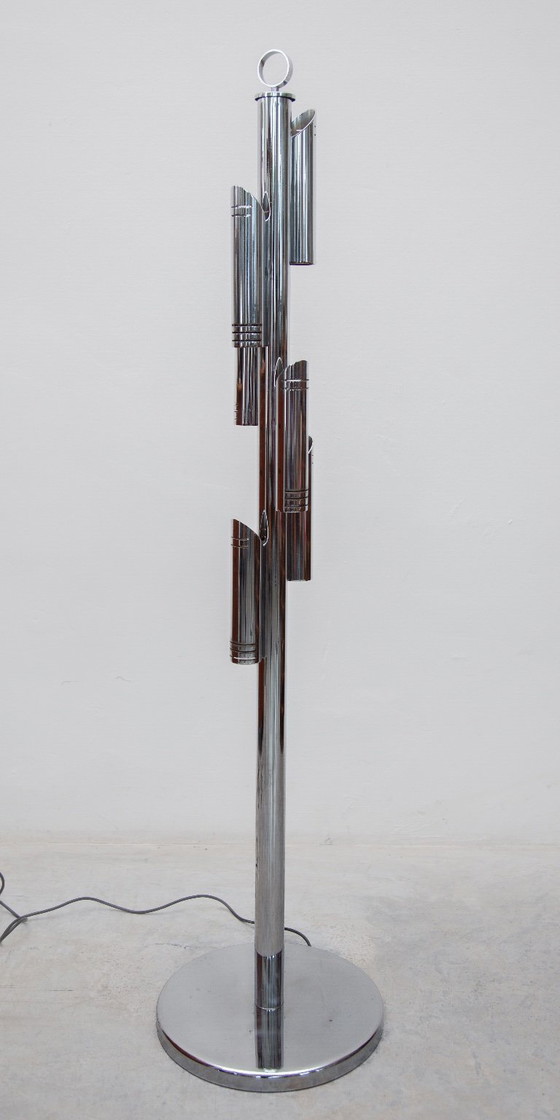 Image 1 of Geatano Sciolari Spage Age Tubular Floor Lamp