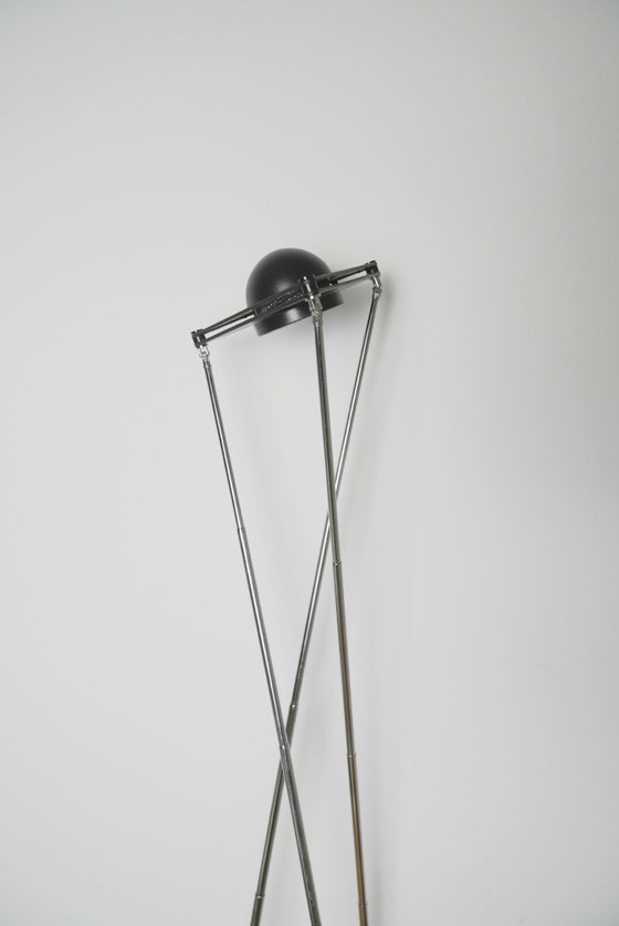 Image 1 of Lampada Kandido di Ferdinand Alexander Porsche per Luci Italia, lampada da tavolo alogena cromata anni '80