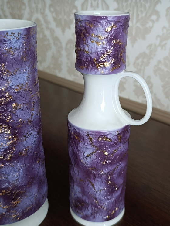 Vintage Royal Porzellan Bavaria KPM Vase Set – KPM Royal, Porcelain (photo 9 of 10)