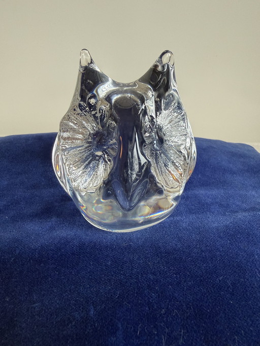 Daum Francia, bellissimo gufo di cristallo, 1970/'80