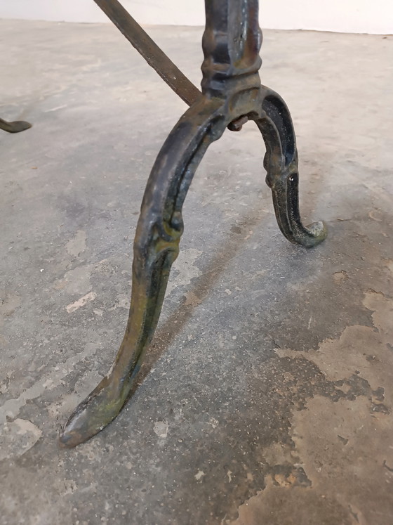 Image 1 of Tavolo da giardino con piano in pietra